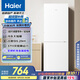 海尔（Haier）179升两门双开门小户型宿舍租房家用电冰箱小型不占地可冷藏冷冻BCD-179LHC2E0WV家电国家补贴15%